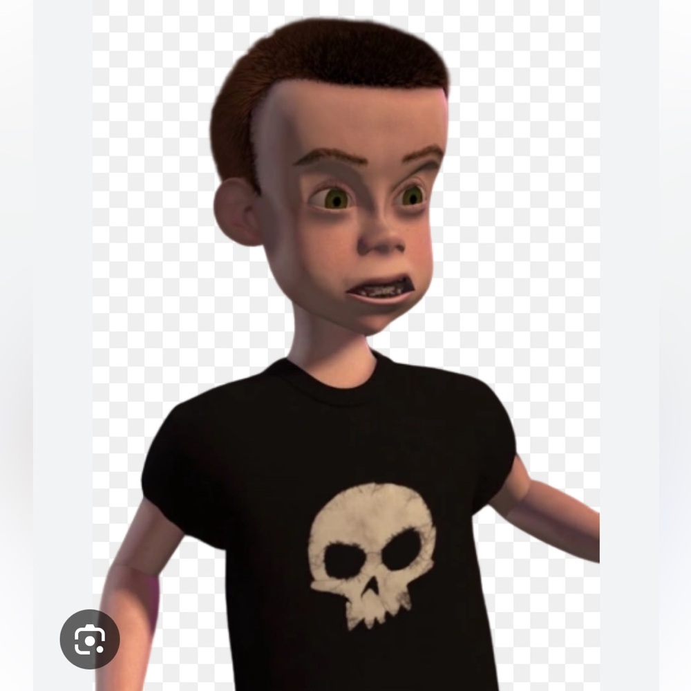 Toy Story Sid Lg Costume with wig - Picture 2 of 5